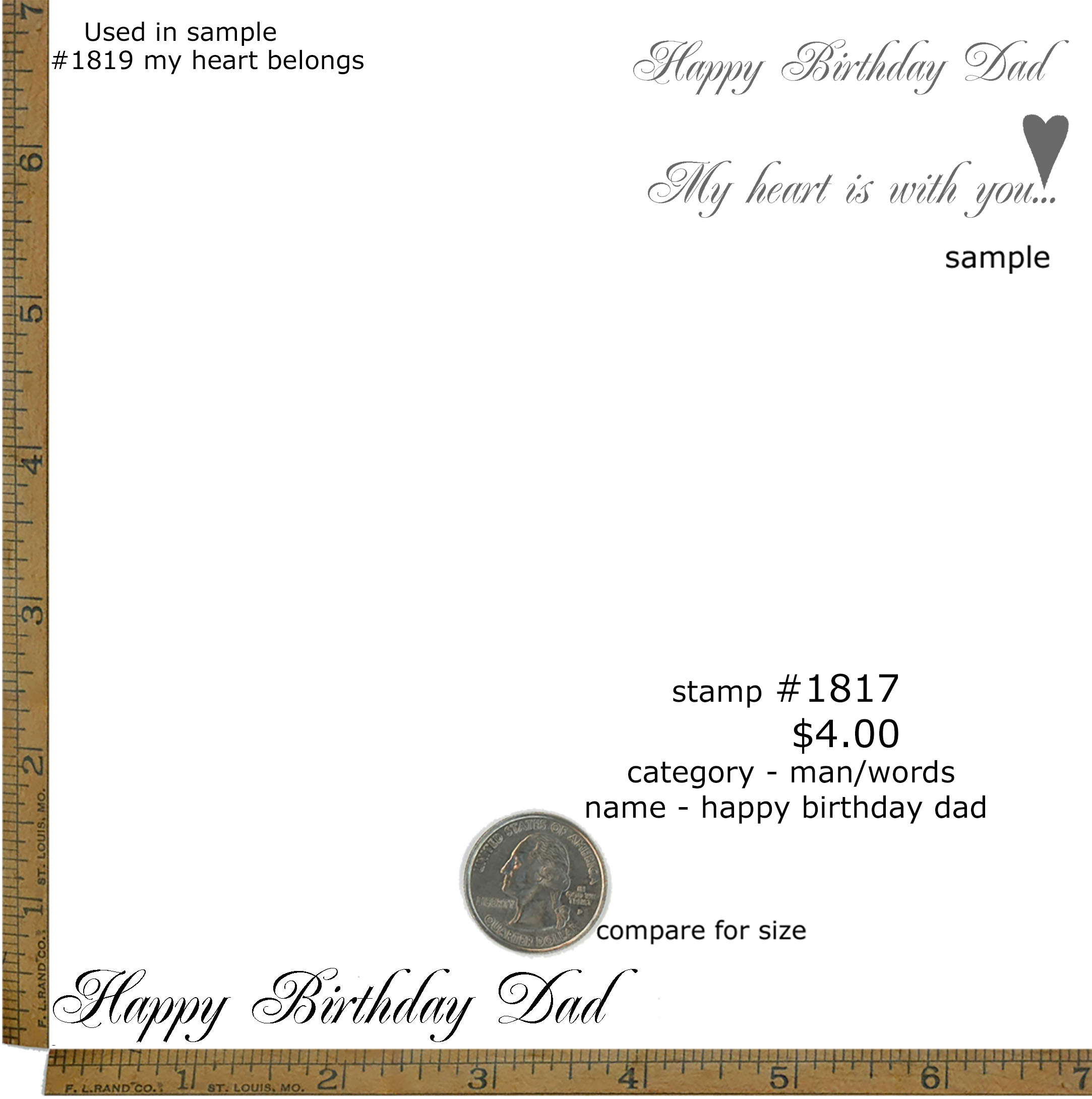 #1817 - Happy Birthday Dad - Man/Words